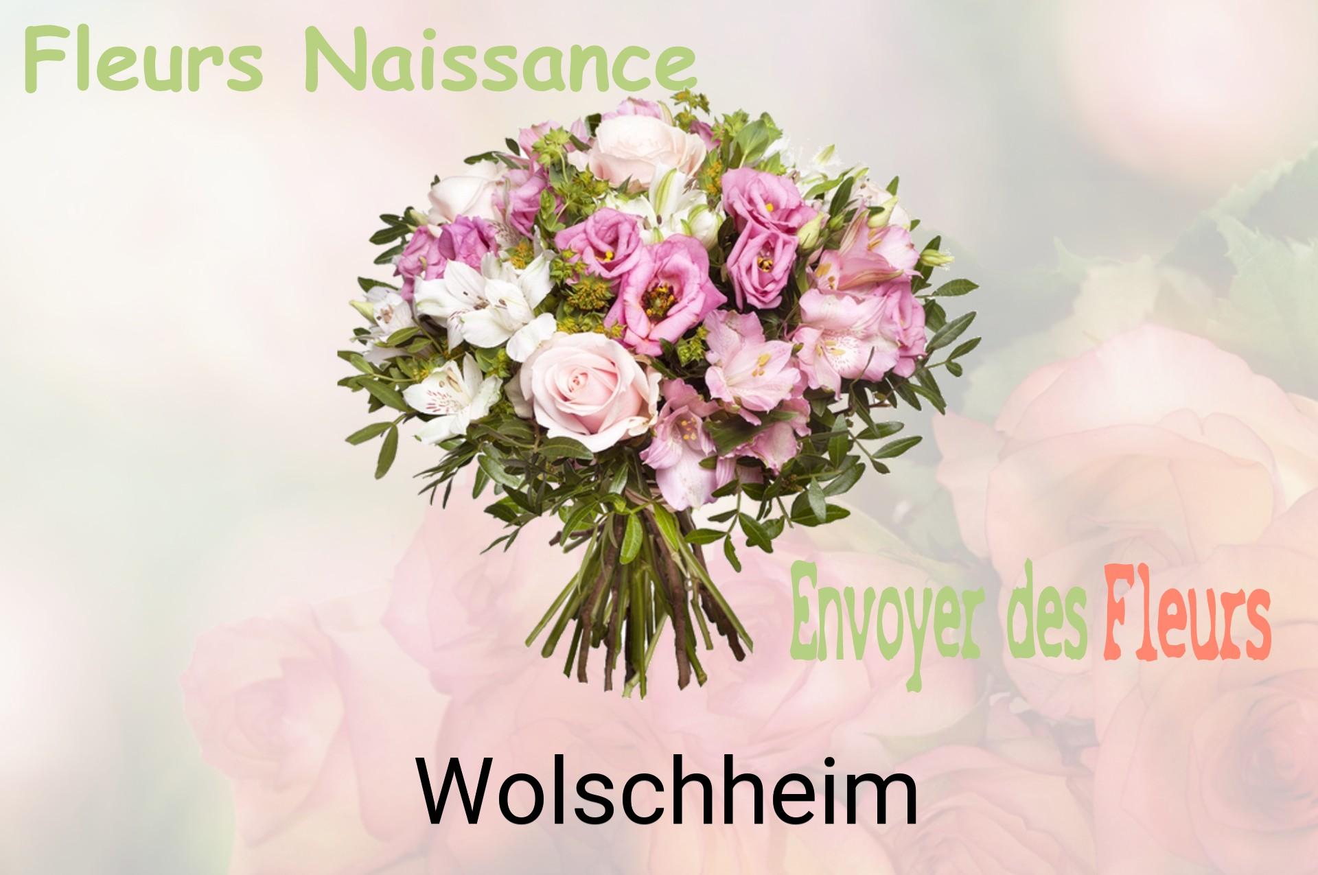 Bouquet de fleurs de naissance livré à Wolschheim