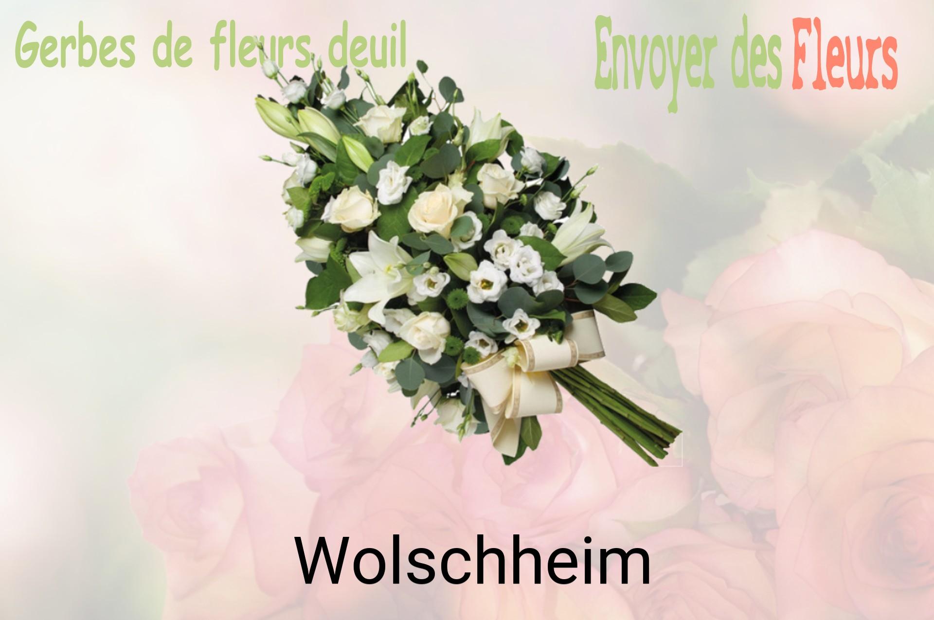 Gerbe de fleurs de deuil livrée à Wolschheim